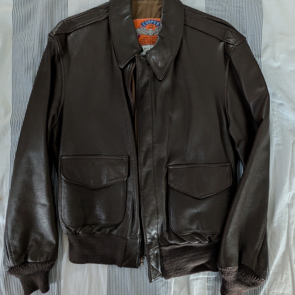 Cooper Original‎ Leather Flight Jacket Modern A-2